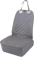 HONEST OUTFITTERS Dog Car Seat Covers, Pet Front Cover for Cars, Trucks, and Suv's - Waterproof & Nonslip Dog Seat Cover(Gray) by HONESTOUTFITTERS