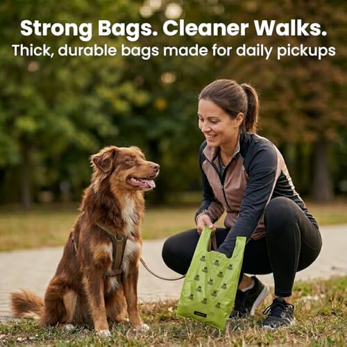 Pogi's 300 Unscented Dog Poop Bags with Handles - Earth-Friendly, Leak-Proof, Ultra Thick, 4+ Month Supply (Pack of 2) - Image 3
