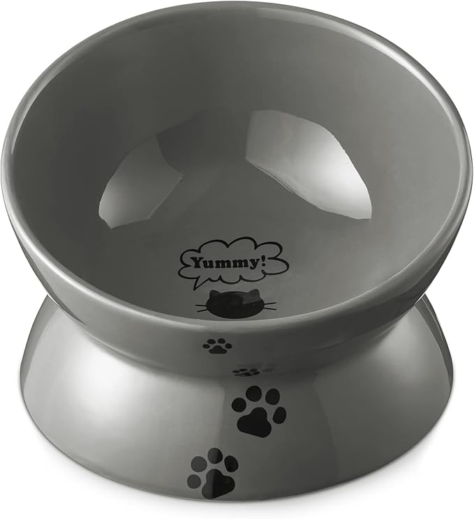 Y YHY Cat Bowls,Grey by YYHY
