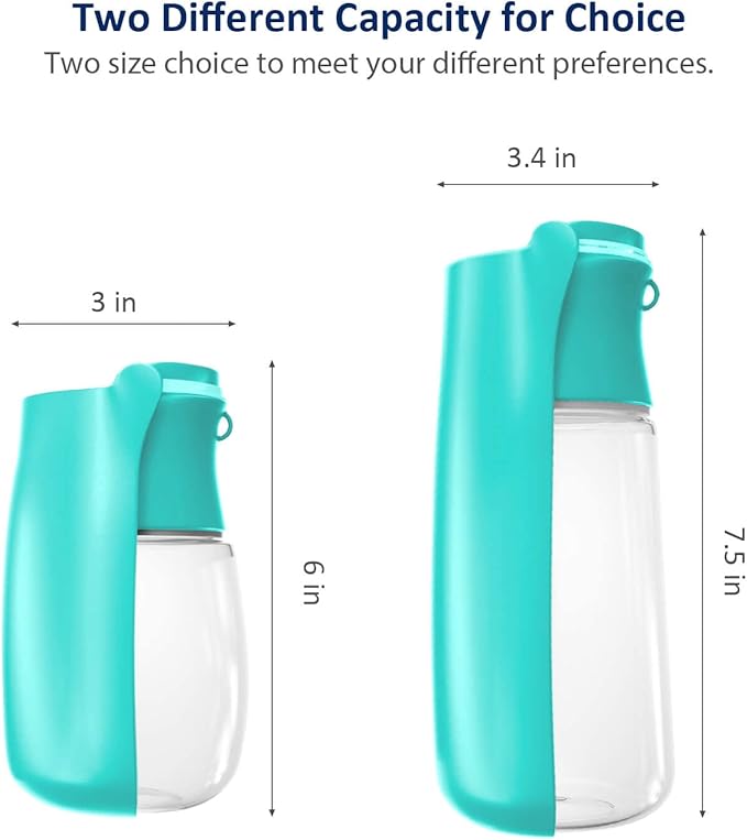 WePet Foldable Portable Dog Water Bottle Puppy Water Dispenser with Drinking Feeder, 12 OZ, High-Temperature Resistant Leak Proof for Pets Outdoor Walking, Hiking, Travel, Food Grade Plastic BPA Free - Image 5