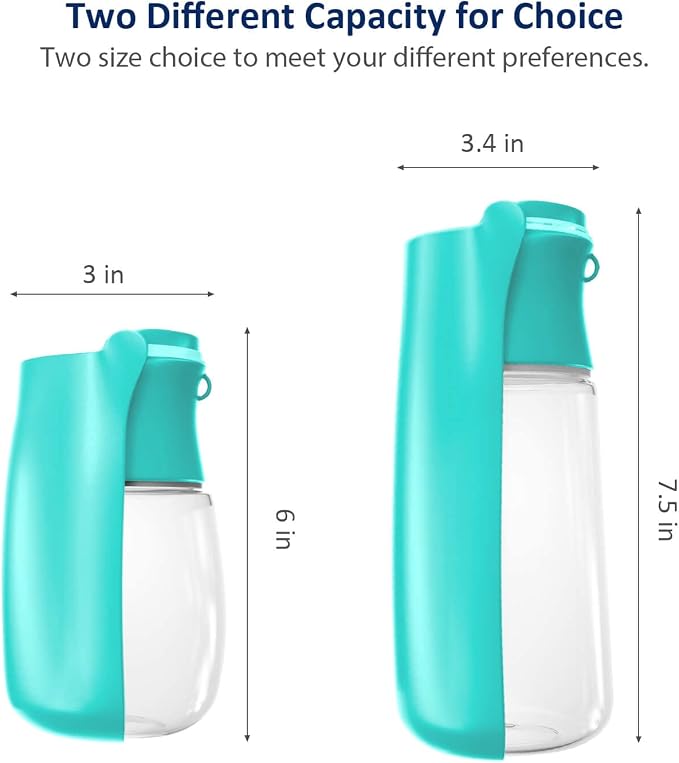 WePet Foldable Portable Dog Water Bottle Puppy Water Dispenser with Drinking Feeder, 19 OZ, High-Temperature Resistant Leak Proof for Pets Outdoor Walking, Hiking, Travel, Food Grade Plastic BPA Free - Image 4