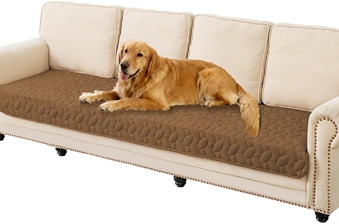 Ameritex Waterproof Pet Bed Cover Anti-Slip Dog Bed Blanket for Sofa and Furniture Waterproof New Pattern Design (Camel, 30x90 Inch (Pack of 1)) by Ameritex