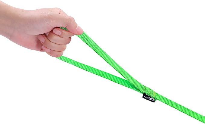 AMAGOOD 6 FT Puppy/Dog Leash, Strong and Durable Traditional Style Leash with Easy to Use Collar Hook,Dog Lead Great for Small and Medium and Large Dog (3/4 in x 6 ft(Pack of 1), Green) - Image 5