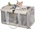 Pet Carrier Bag for Cats & Small Dogs, Airline Approved Travel Cat Carrier with Mesh Windows, Shoulder Strap & Removable Mat, Foldable Design for Home & Outdoor Trips by NZPHDE