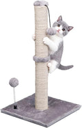 MECOOL Cat Scratching Post Premium Basics Kitten Scratcher Sisal Scratch Posts with Hanging Ball 22" for Kittens or Smaller Cats (22 inches for Kitten, Gray) by MECOOL
