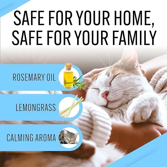Stop the Scratch Cat Scratch Spray Deterrent – Rosemary Oil, 32 oz | Protect Couches & Carpets — big-value, non-toxic spray for multi-cat homes, gentle around greenery, floors & furniture - Image 5