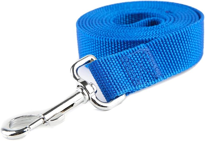 Nylon Dog Training Leash, Traction Rope, 4Ft /5 Foot /6 Feet Long, 5/8 inch 3/4 Inch 1 Inch Wide, for Small and Medium Dogs (3/4'' x 4 F, Blue) - Image 2