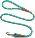 Mendota Pet Snap Leash - British-Style Braided Dog Lead, Made in The USA - Kelly Confetti, 1/2 in x 4 ft - for Large Breeds by MendotaPet