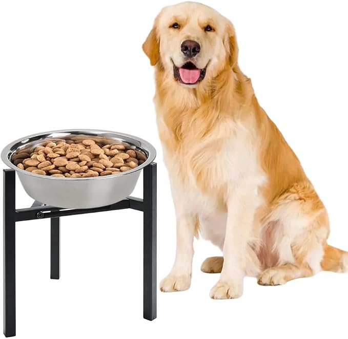 Adjustable Width Dog Bowl Holder - Single Bowl Feeder for Medium to Large Breed Dogs, fits Bowls from 8-11 inches, Sturdy Metal Construction, Ergonomic Design (Bowl not Included) (2Pack) by Unknown