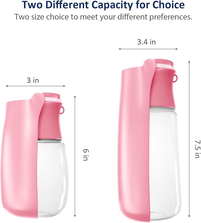 WePet Foldable Portable Dog Water Bottle Puppy Water Dispenser with Drinking Feeder, 19 OZ, High-Temperature Resistant Leak Proof for Pets Outdoor Walking, Hiking, Travel, Food Grade Plastic BPA Free - Image 4