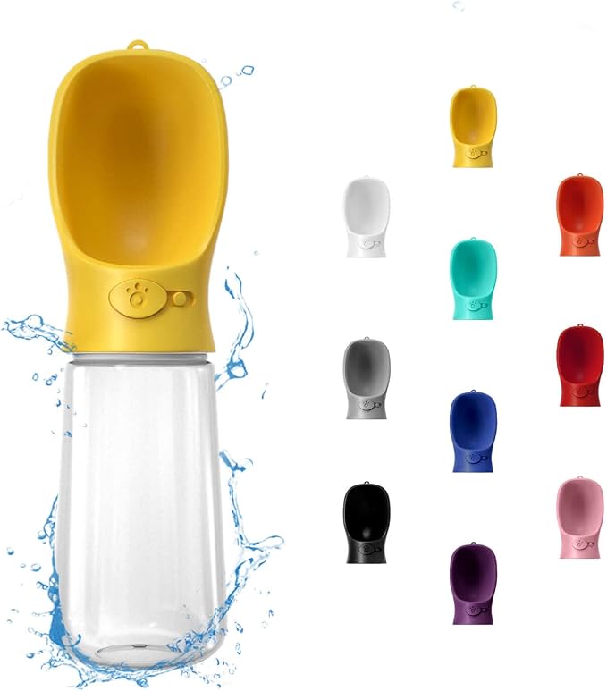 WePet Portable Dog Water Bottle, 19 OZ, Leak Proof Puppy Water Dispenser with Drinking Feeder for Pets Outdoor Walking, Hiking, Travel, Food Grade Plastic by WePet