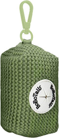 Sweater Knit Dog Poop Bag Holder for Leash, Stylish Waste Bag Dispenser with Secure Clip, Durable Lightweight Dog Walking Accessory, Portable Poop Bag Carrier Fits Standard Rolls by Bobotails