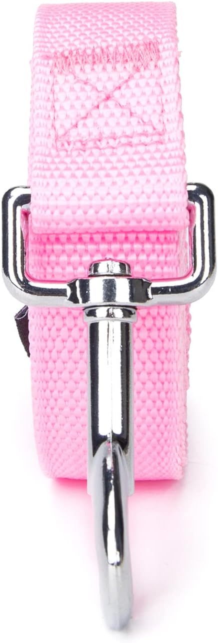 Strong Durable Nylon Dog Training Leash, 1 Inch Wide Traction Rope, 6 ft Long, for Small and Medium Dog (Pink, 6 Feet) - Image 9