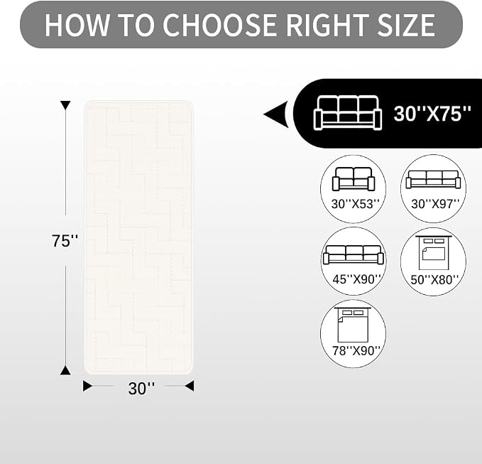 fuguitex Waterproof Dog Bed Cover Couch Cover, Anti-Slip Cat Mat Pet Pad Blanket for Sofa Chair Recliner Furniture Protrctor - Image 7