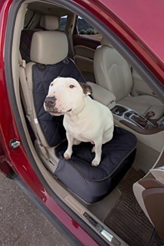 4Knines Heavy Duty Front Bucket Seat Cover for Dogs, Waterproof, Black | Heavy-duty with K9-Shield waterproof protection. Fits captain & bucket seats. Nonslip. Easy install & clean. - Image 6