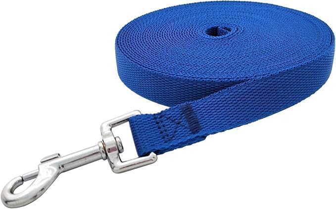Nylon Training Dog Leash for Small Medium Large Dogs, 15ft 20ft 30ft 50ft 100ft Long Leash Dog/Puppy Lead for Obedience Recall Training, Camping - Image 3