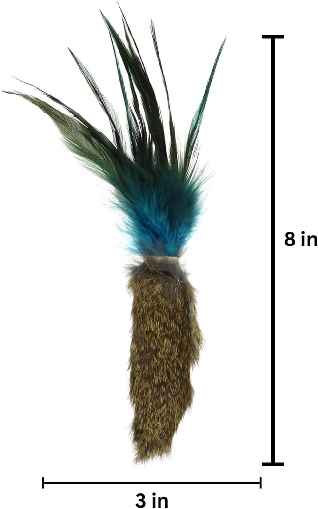 GoCat Da Fur Thing Cat Toy, Rabbit Fur and Feather Toy Stuffed with Catnip - Image 3