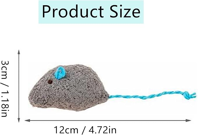 Catnip Toy, Cats Mouse Plush Cat Toys, Cat Mice & Animals Toys for Indoor Cats and Kittens, Cat Chew Toy for Exercise for Pet Cat Kitten Kitty (6 Packs) - Image 3