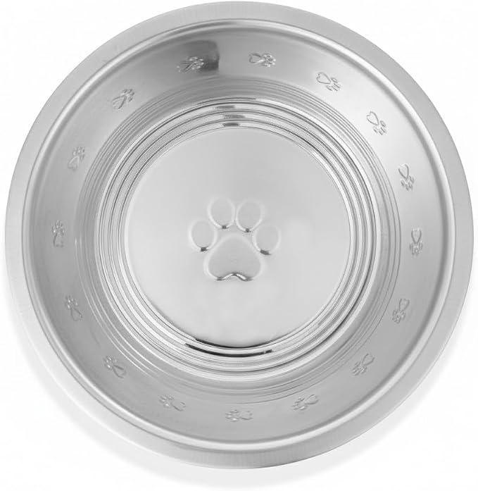 Stainless Steel Dog and Cat Bowls 2.5 Cups (0.6L) | Durable Metal Pet Food & Water Dish for Small Pets , Rust-Resistant - Image 2