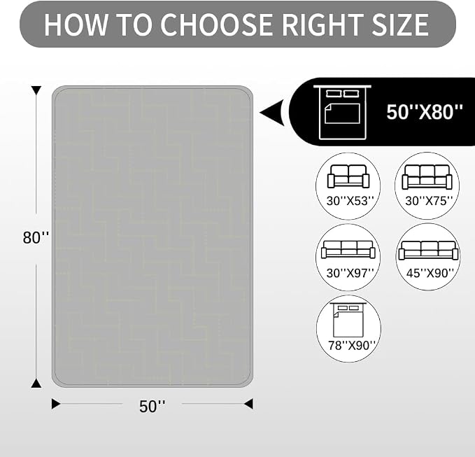 fuguitex Waterproof Dog Bed Cover Couch Cover for Pet Anti-Slip Cat Mat Pet Pad Blanket for Sofa Chair Recliner Bed Furniture Protrctor - Image 7