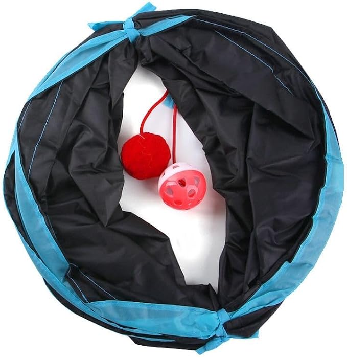 Cat Tunnels Indoors Cat Play Tunnel for Indoor Outdoor, Cat Tunnel Large Cat Toy Kitten Kitty Rabbt (2 Way) - Image 5