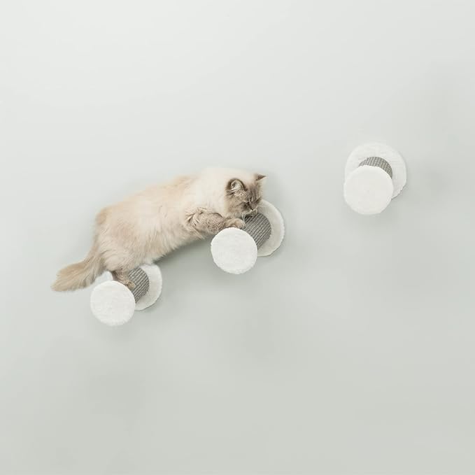 Trixie Wall Mount XXL Cat Climbing Steps, Cat Furniture, Scratching Post, 3pcs, Gray - Image 3
