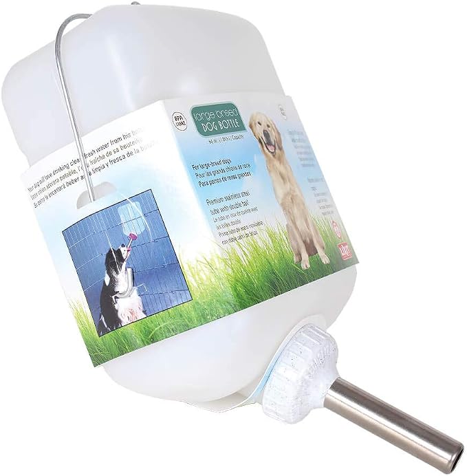 Lixit® Wide Mouth Water Bottles for Large Dogs (White, 64 Ounce) - Image 2