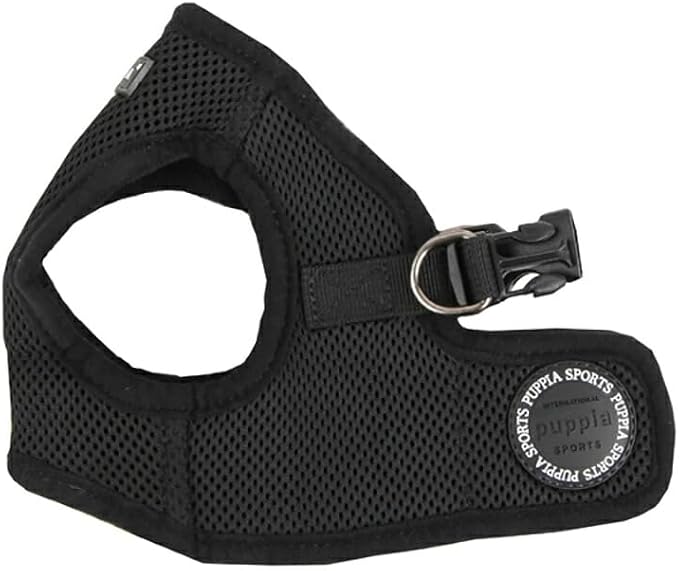 Puppia Soft Vest Dog Harness - Black - Medium - Image 3