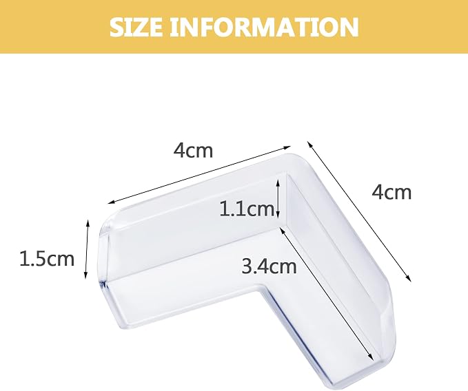 20 Pack Table Corners, Corner Guards, Clear Corner Protectors | Baby Proof Corner Guards Stop Child Head Injuries Tables, Furniture & Sharp Corners Baby Proofing (L-Shaped) - Image 6