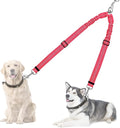AUTOWT Double Dog Leash, No Tangle 360°Swivel Rotation Reflective Lead Attachment Adjustable Length Dual Two Dogs Lead Splitter, Comfortable Shock Absorbing Walking Training for 2 Dogs by AUTOWT