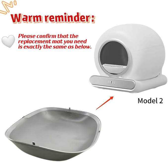 Automatic Cat Litter Box Silicone Pad Litter Box Replacement Mat | Silicone Mat for Automatic Selfcleaning Cat Litter Box Waterproof Mat Anti-Slip Washable Silicone Pad Litter Box Accessories - Image 3