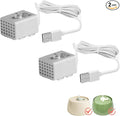 Cat Water Fountain Pump, 2 Pack Replacement Pump for Water Bowl | Pet Water Dispenser Replacement Pump for 45oz/1.3L Ultra Quiet Automatic Pet Drinking Water Dispenser Indoor Drinking by HMRCYTE