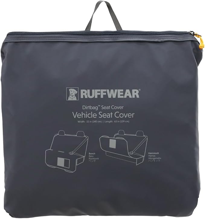 Ruffwear, Dirtbag Dog Car Seat Cover, Waterproof, Basalt Gray | 300D Heavy Duty Scratch Proof Nonslip Hammock or Bench, Durable Machine Washable, Back Seat Protector for Cars, SUVs & Trucks - Image 2