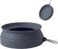 SLSON Spill Proof Dog Water Bowl for Cars,Collapsible No Splash Dog Travel Bowls Integrated Molding Portable Pet Bowl for Road Trip Truck,RV,SUV,Boat Accessories (Dark Grey) by SLSON
