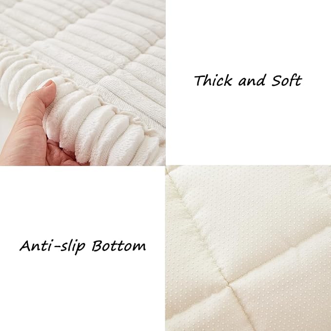 Awjcsv Couch Covers for Dogs Washable, Non Slip Sofa Protector Pet Friendly | Thick, Soft Furniture Cover, Against Pets Hair & Scratch, Fits Leather and Fabric Couches, 27.6" X 82.7" - Image 6