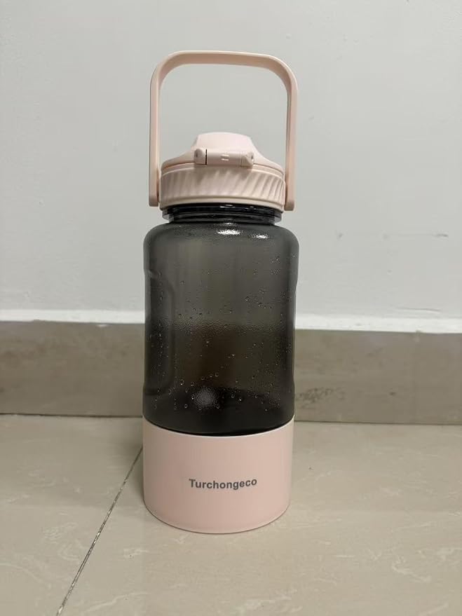 50oz Dog Water Bottle with Handle - Portable Pet & Human Water Dispenser for Hiking, Camping, Travel - Leakproof, BPA-Free, Outdoor Puppy Essential for Walking, Park, Beach (Pink) - Image 2