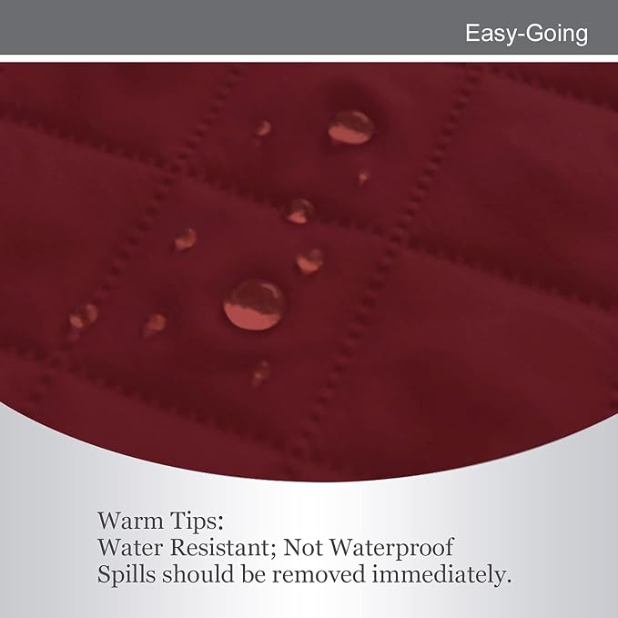 Easy-Going Reversible Couch Cover, Oversized Chair, Christmas Red/Ivory | Machine Washable Slipcover For Dogs, Water Resistant Furniture Mat For Living Room, Non-Slip Sofa Cover, Pet Friendly - Image 4