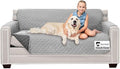 Sofa Shield® Couch Small Sofa Slip Cover with Strap, Light Gray Charcoal | Reversible Furniture Protector, Stain and Tear Resistant Cushion Cover, Machine Washable Slipcover for Pets, Cats 70 inch by SofaShield