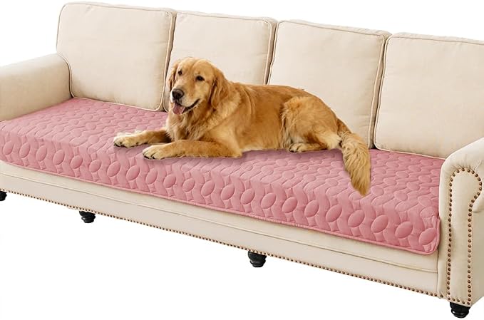 Ameritex Waterproof Pet Bed Cover Anti-Slip Dog Bed Blanket for Sofa and Furniture Waterproof New Pattern Design (Pink, 30x80 Inch (Pack of 1)) by Ameritex