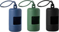 SLSON 3Pack Dog Poop Bag Holder for Leash Lightweight Pet Waste Bag Dispenser with Leash Attachment Portable Plastic Doggie Poop Bag Dispensers,Blue Green Black by SLSON