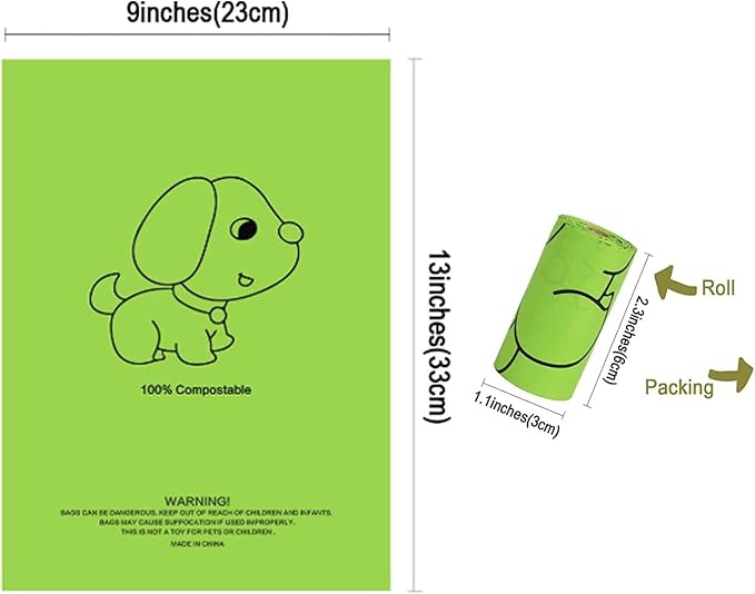 Petmolico Dog Poop Bag Holder Dispenser 2 Pack, Colorful Daisy | Zippered pouch fits any leash, includes free roll of bags, lightweight & portable for daily walks, travel & outdoor use - Image 5