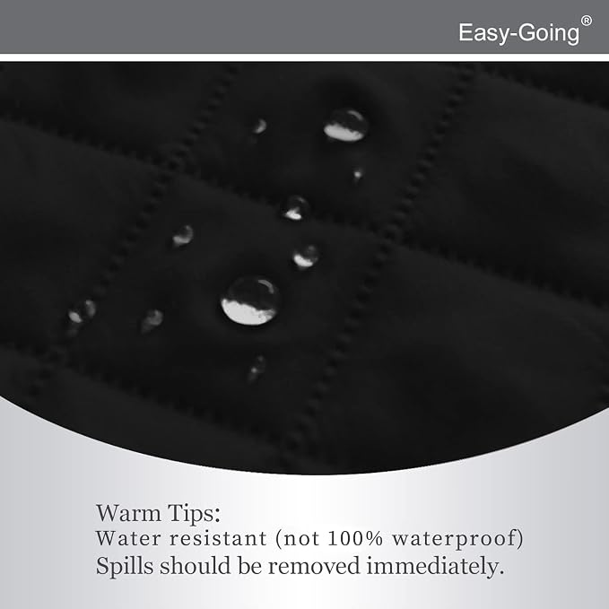 Easy-Going Reversible Couch Cover, Recliner 22 in, Black/Beige | Machine Washable Slipcover For Dogs, Water Resistant Furniture Mat For Living Room, Non-Slip Sofa Cover, Pet Friendly - Image 4