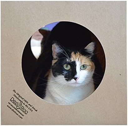 Dezi & Roo Hide and Sneak Collapsible Paper Cat Tunnel - Made in USA - Designed by a Feline Vet - Interactive Cat Toy - Cat Enrichment Toy - Hideaway - Image 3