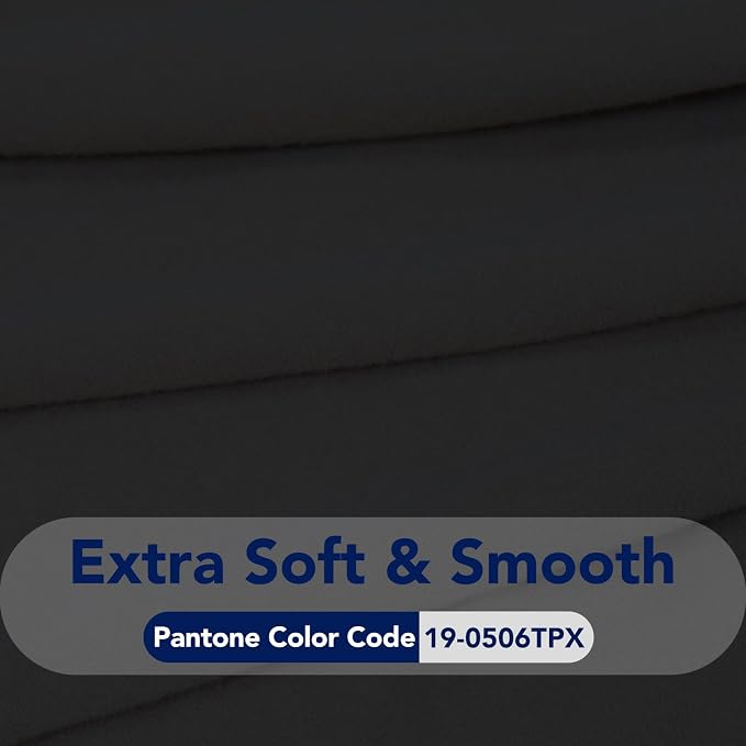 PureFit Stretch Couch Covers for Sofa Large Sofa Slipcovers Black | 1-Piece Sofa Cover Washable Soft Couch Protector, Couch Slipcover with Non Skid Foam and Elastic Bottom for Kids, Dogs - Image 5