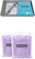 Bundle of PetSafe ScoopFree Reusable Tray with Crystal Litter - Durable Plastic Litter Insert - Fast-Acting Odor Control - Easy to Clean - Self-Cleaning Litter Box Compatible + PetSafe ScoopFree Premi by PetSafe