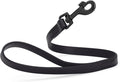 Dogline Biothane Waterproof Dog Leash Strong Coated Nylon Webbing with Black Hardware Odor-Proof Easy to Clean High Performance for Small or Large Dogs Made in USA 2 ft Lead, Black by Dogline