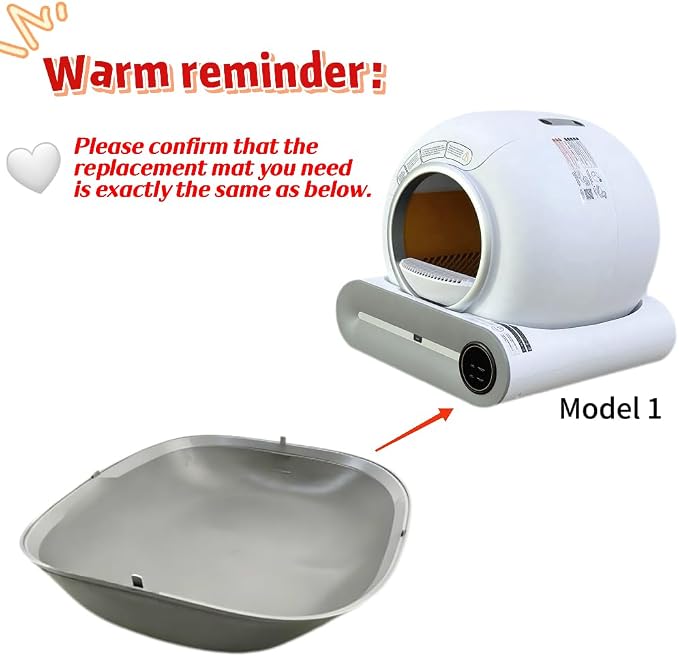 Automatic Cat Litter Box Silicone Pad Litter Box Replacement Mat | Silicone Mat for Automatic Selfcleaning Cat Litter Box Waterproof Mat Anti-Slip Washable Silicone Pad Litter Box Accessories - Image 2