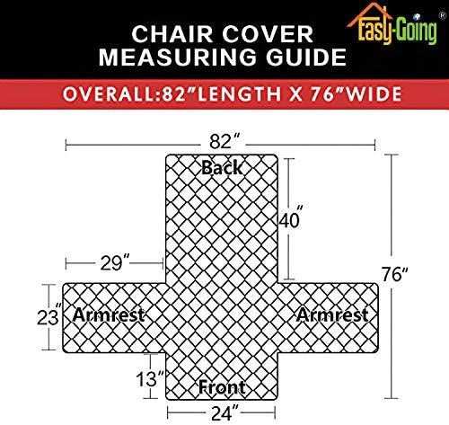 Easy-Going Reversible Couch Cover, Small Chair, Coffee/Ivory | Machine Washable Slipcover For Dogs, Water Resistant Furniture Mat For Living Room, Non-Slip Sofa Cover, Pet Friendly - Image 7