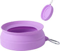 SLSON Spill Proof Dog Water Bowl for Cars,Collapsible No Splash Dog Travel Bowls Integrated Molding Portable Pet Bowl for Road Trip Truck,RV,SUV,Boat Accessories (Purple) by SLSON