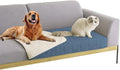 Tcksstex Waterproof and Non-Slip Dog Bed Cover and Pet Blanket Sofa Pet Bed Mat ，car Incontinence Mattress Protectors Furniture Couch Cover for Most Cats Dogs, Pets（30x70- Navy Blue） by TcksstexFauxFurDogBedCover
